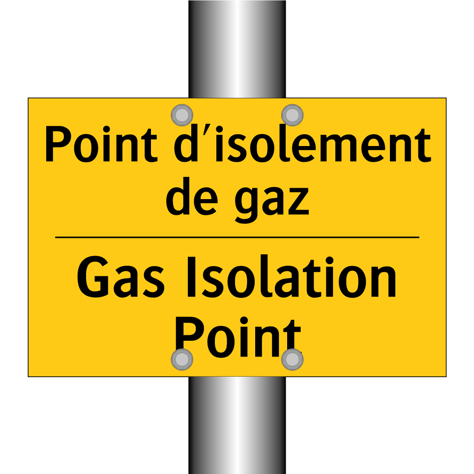 Point d'isolement de gaz - Gas Isolation Point
