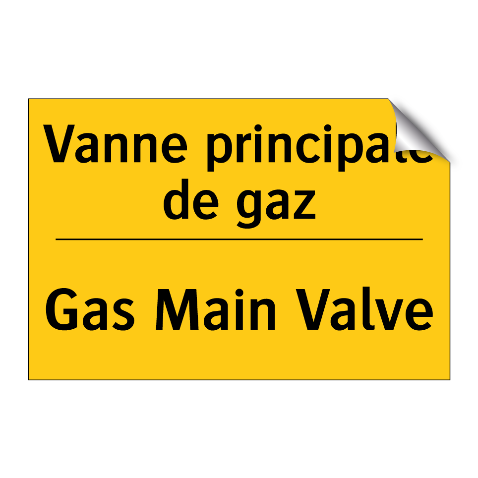 Vanne principale de gaz - Gas Main Valve