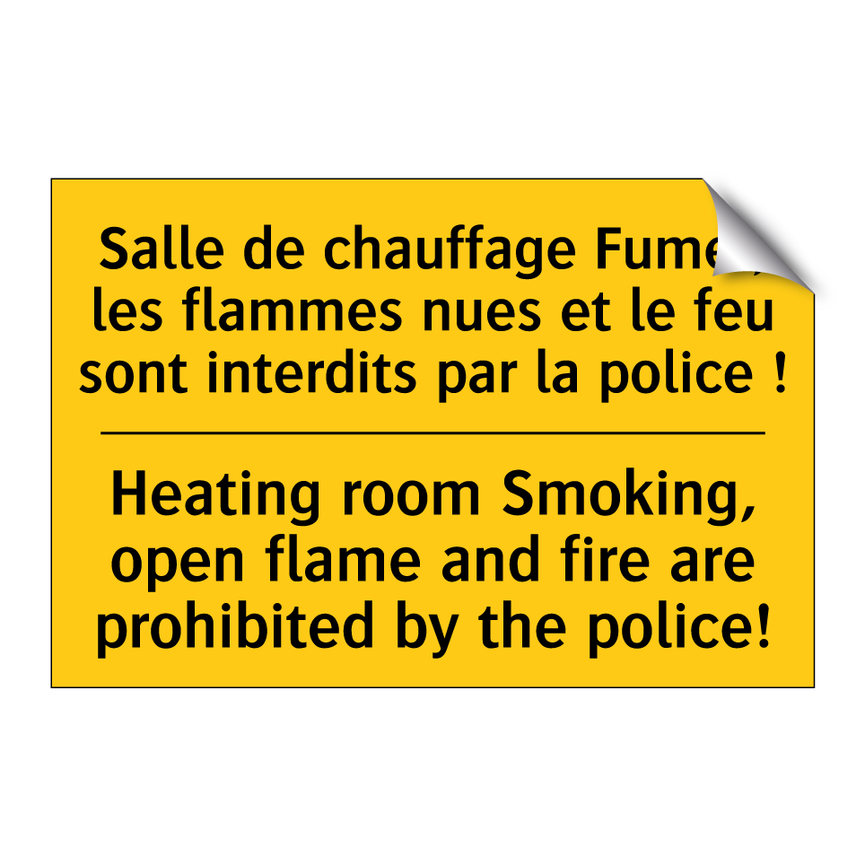 Salle de chauffage Fumer, les  /.../ - Heating room Smoking, open flame  /.../