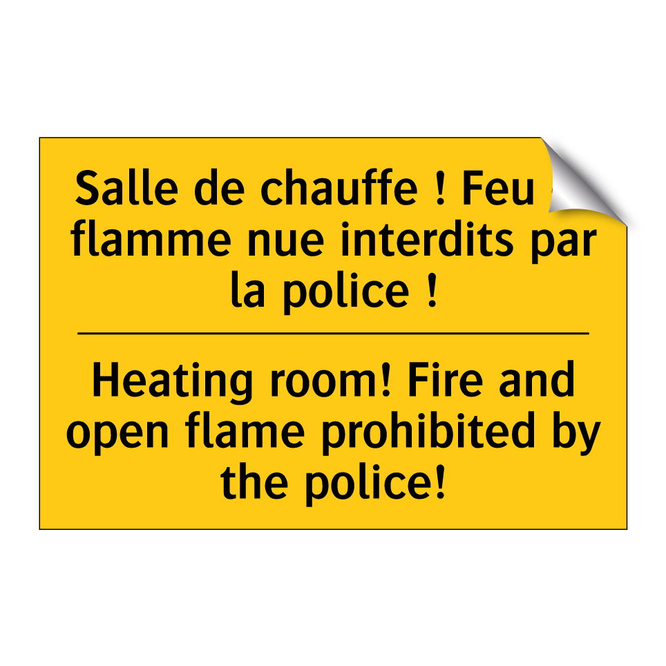 Salle de chauffe ! Feu et flamme  /.../ - Heating room! Fire and open flame  /.../