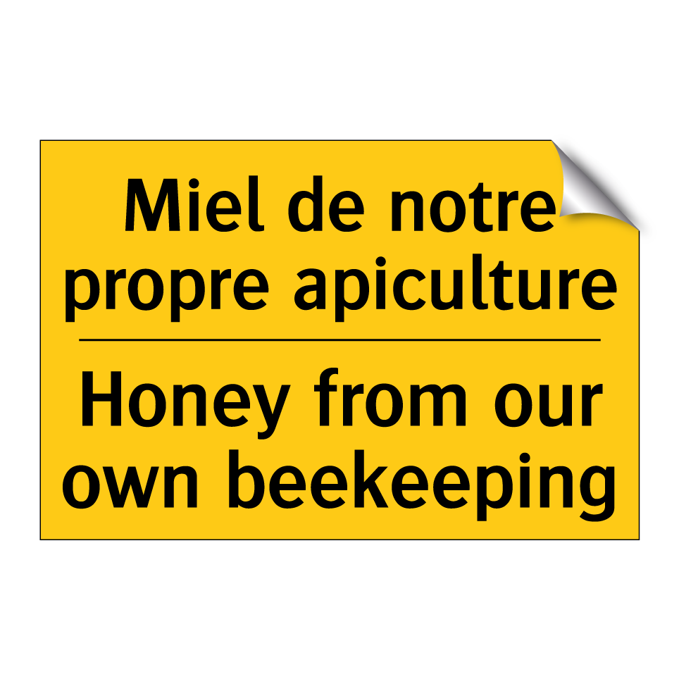 Miel de notre propre apiculture /.../ - Honey from our own beekeeping