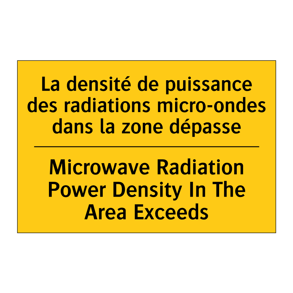 La densité de puissance des radiations  /.../ - Microwave Radiation Power Density  /.../