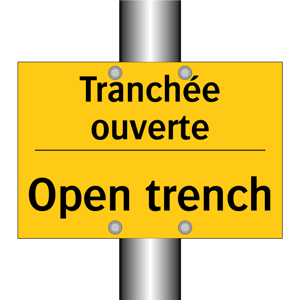 Tranchée ouverte - Open trench