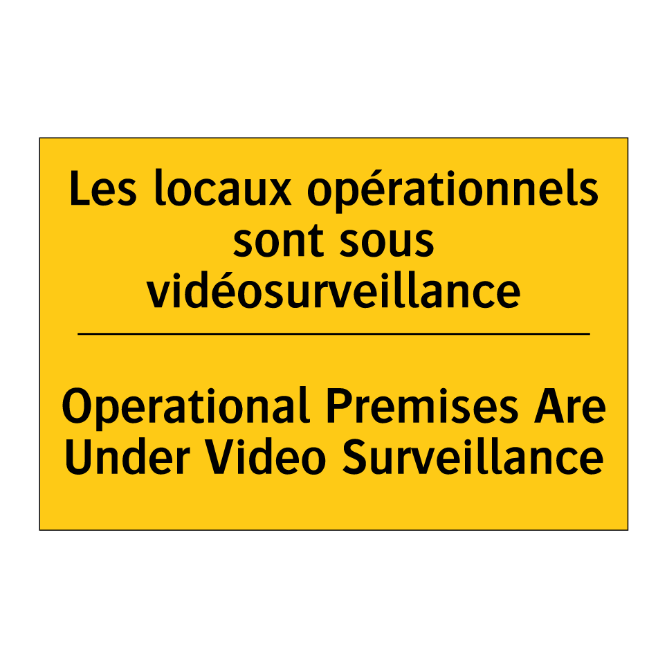 Les locaux opérationnels sont  /.../ - Operational Premises Are Under  /.../