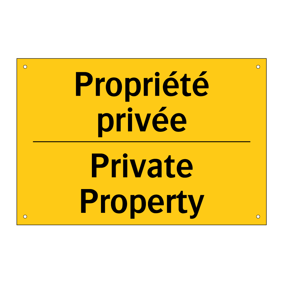 Propriété privée - Private Property
