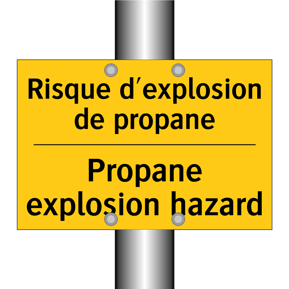 Risque d'explosion de propane - Propane explosion hazard