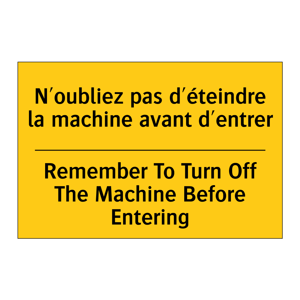 N'oubliez pas d'éteindre la machine  /.../ - Remember To Turn Off The Machine  /.../