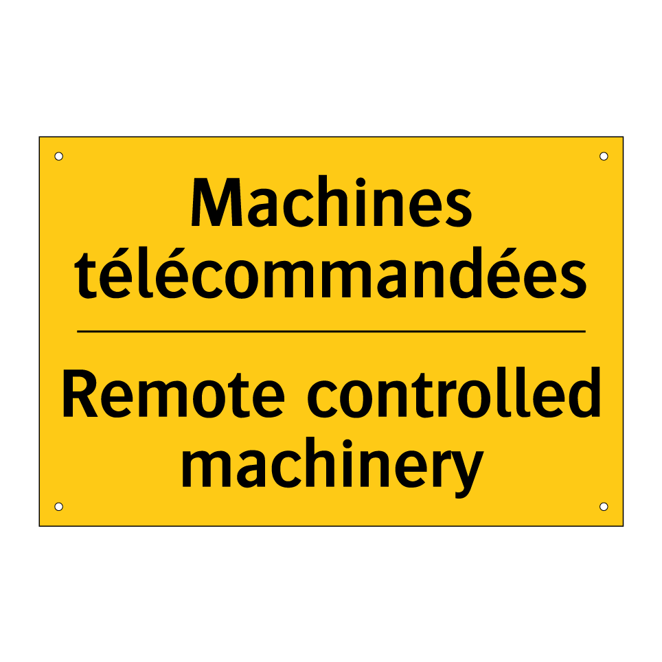 Machines télécommandées - Remote controlled machinery