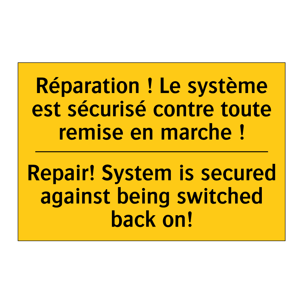 Réparation ! Le système est sécurisé  /.../ - Repair! System is secured against  /.../