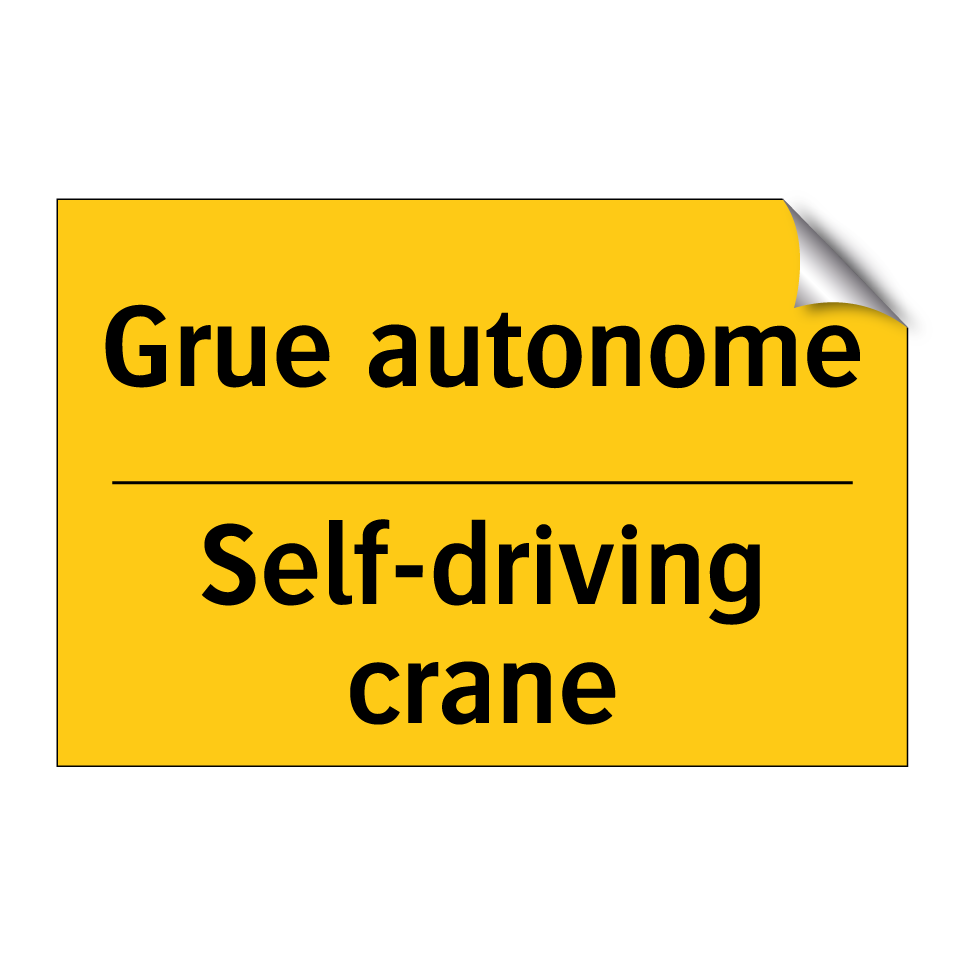 Grue autonome - Self-driving crane