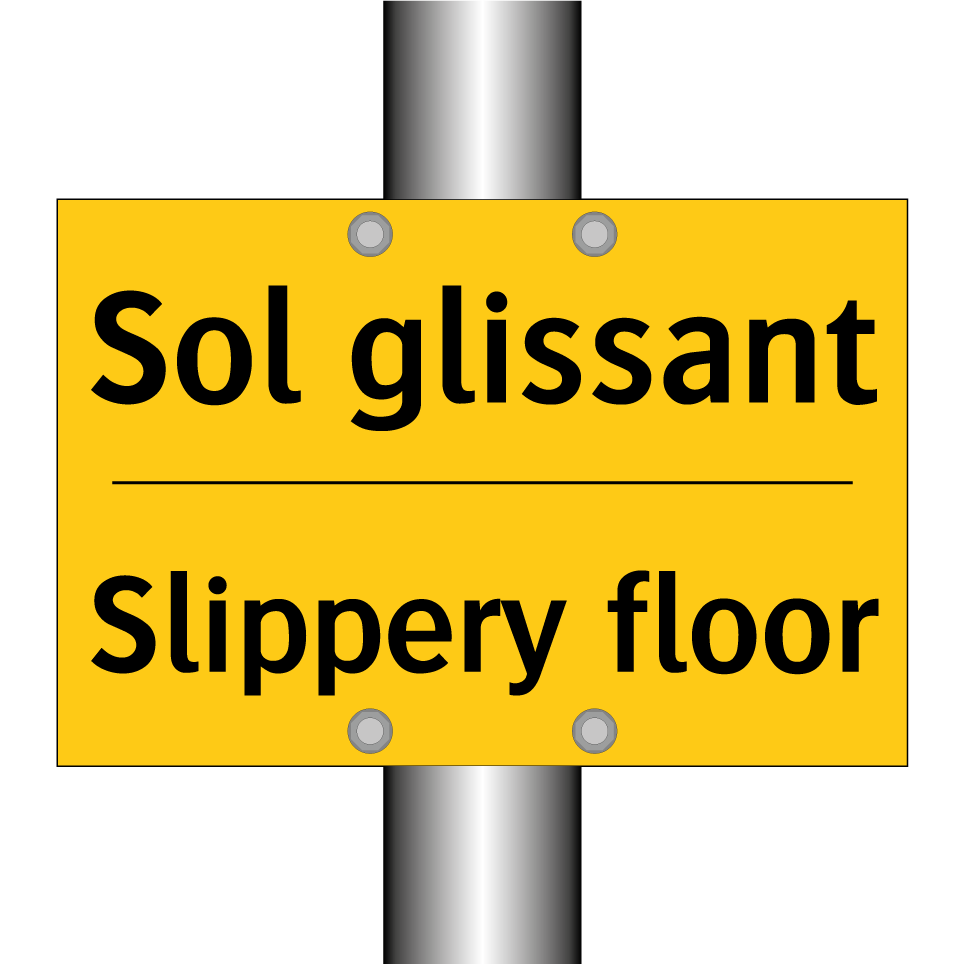 Sol glissant - Slippery floor