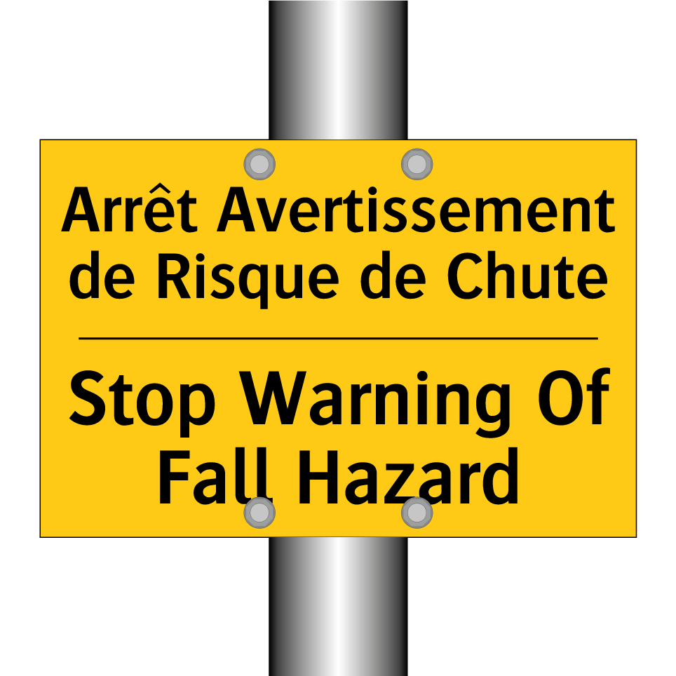 Arrêt Avertissement de Risque  /.../ - Stop Warning Of Fall Hazard