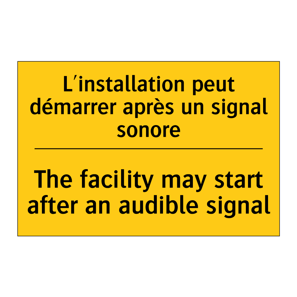 L'installation peut démarrer après  /.../ - The facility may start after an  /.../