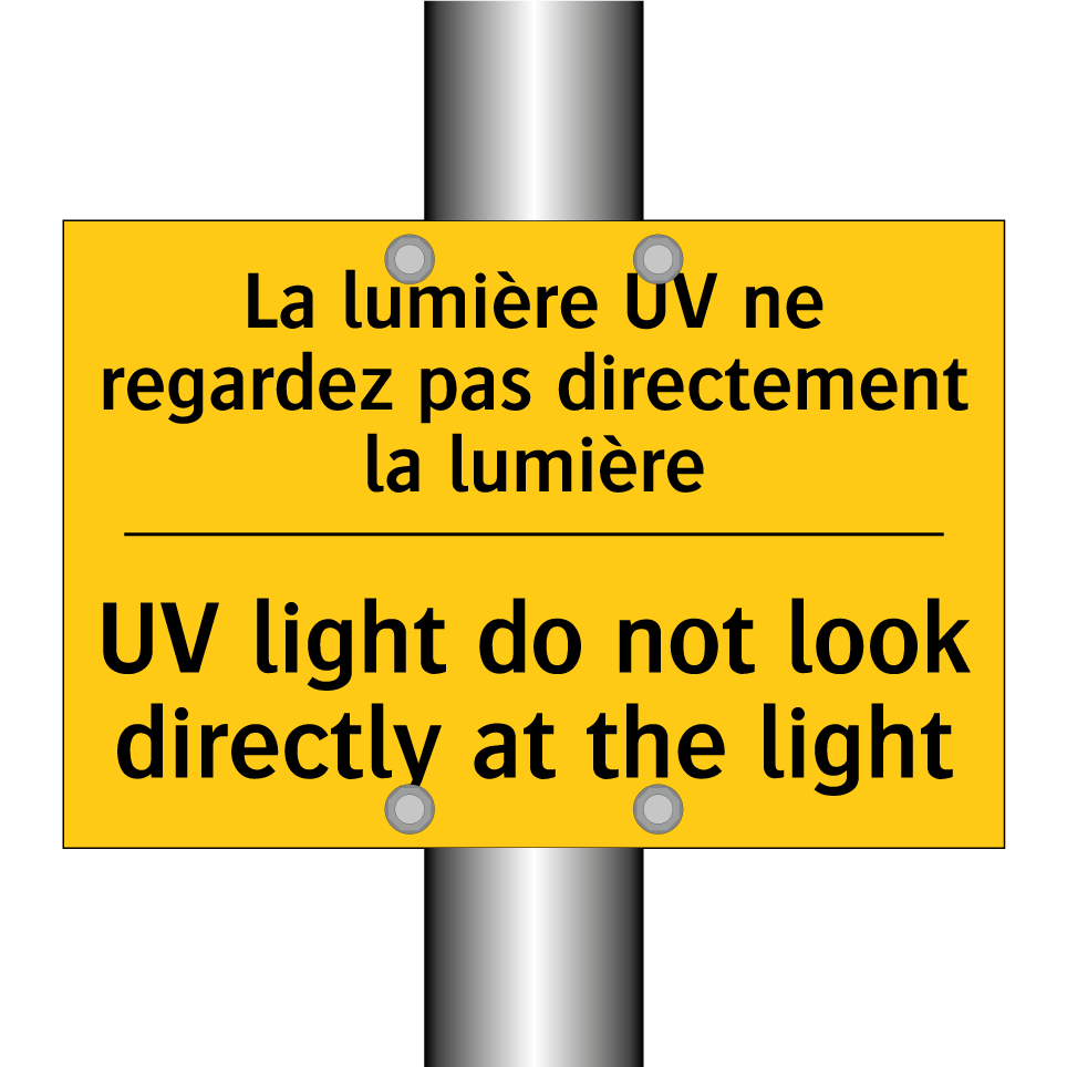 La lumière UV ne regardez pas  /.../ - UV light do not look directly  /.../