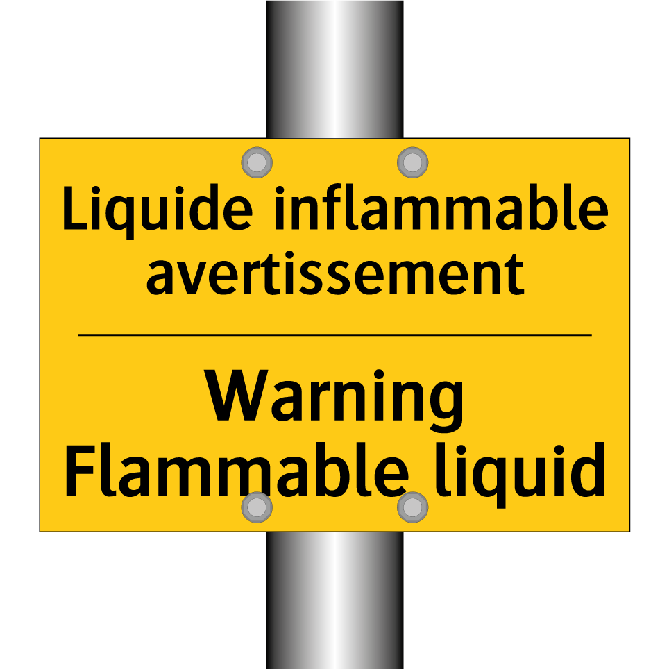 Liquide inflammable avertissement /.../ - Warning Flammable liquid