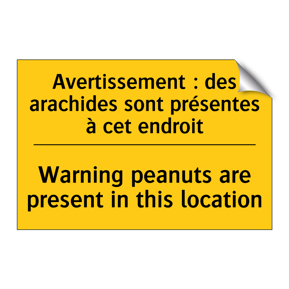 Avertissement : des arachides  /.../ - Warning peanuts are present in  /.../