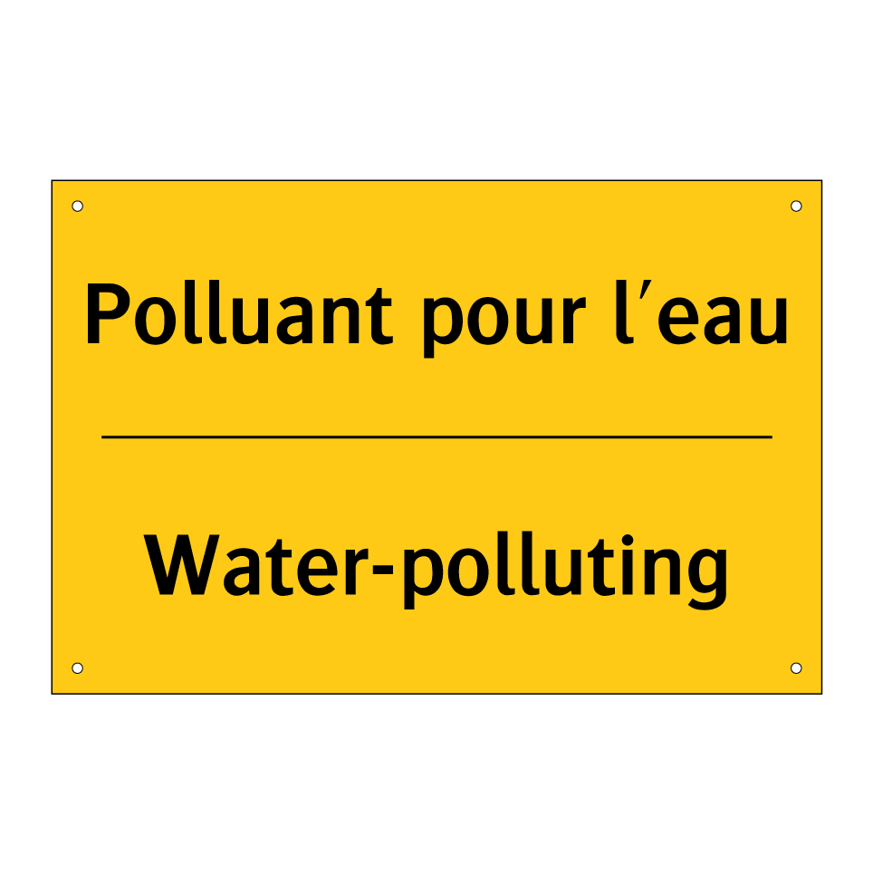 Polluant pour l'eau - Water-polluting