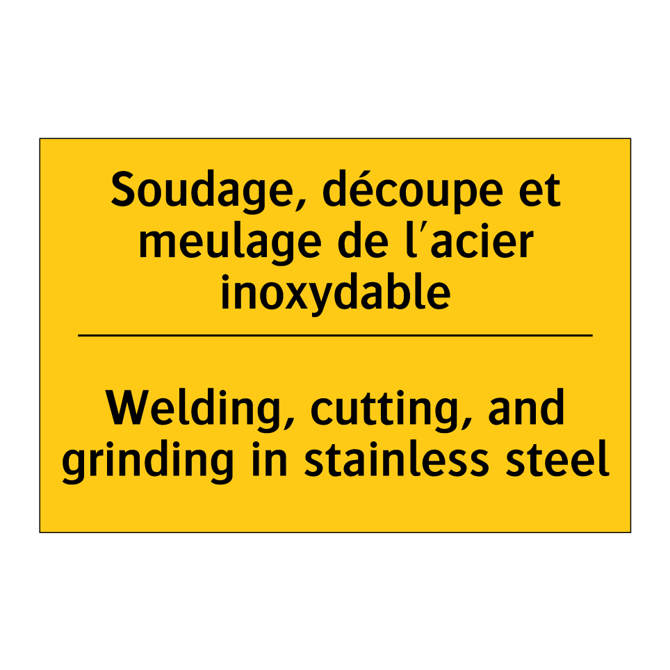 Soudage, découpe et meulage de  /.../ - Welding, cutting, and grinding  /.../
