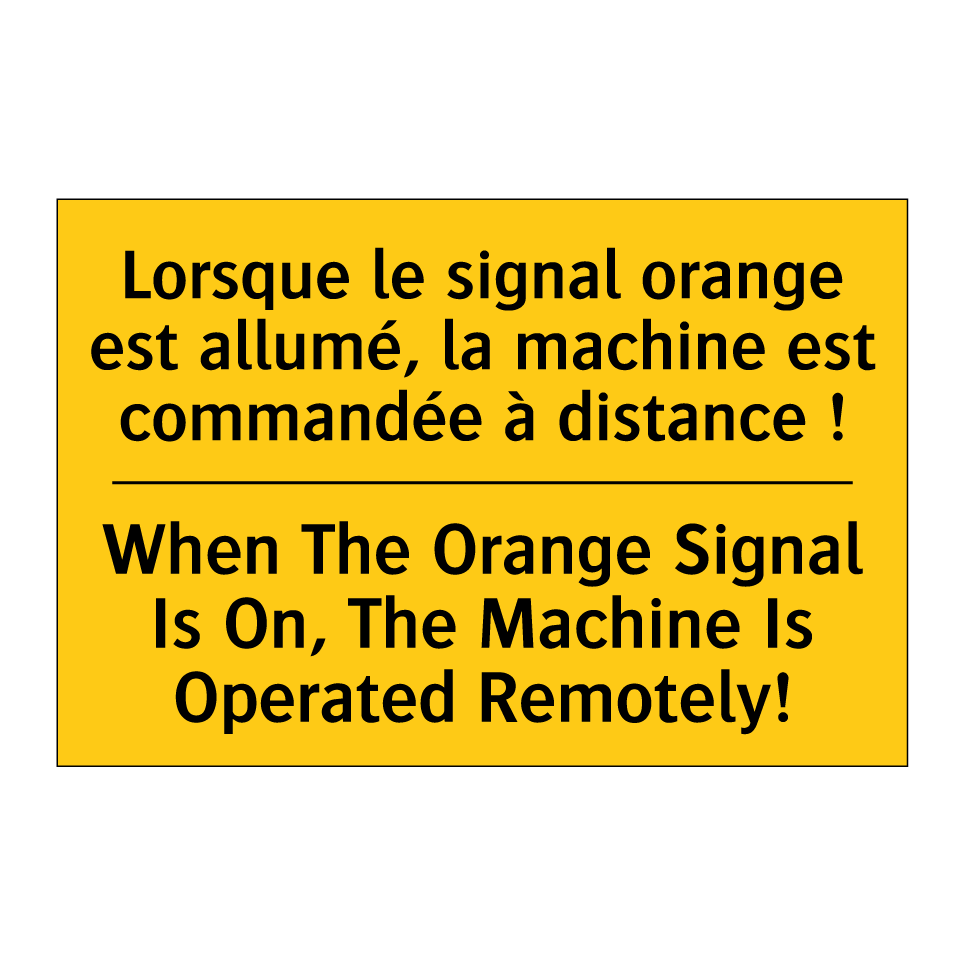 Lorsque le signal orange est allumé,  /.../ - When The Orange Signal Is On,  /.../