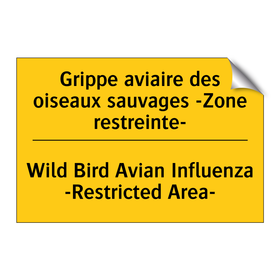 Grippe aviaire des oiseaux sauvages  /.../ - Wild Bird Avian Influenza -Restricted  /.../
