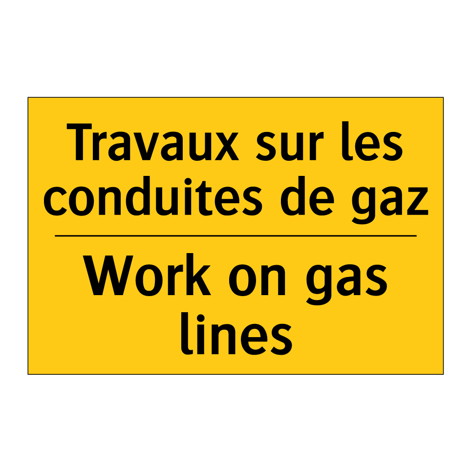 Travaux sur les conduites de gaz /.../ - Work on gas lines