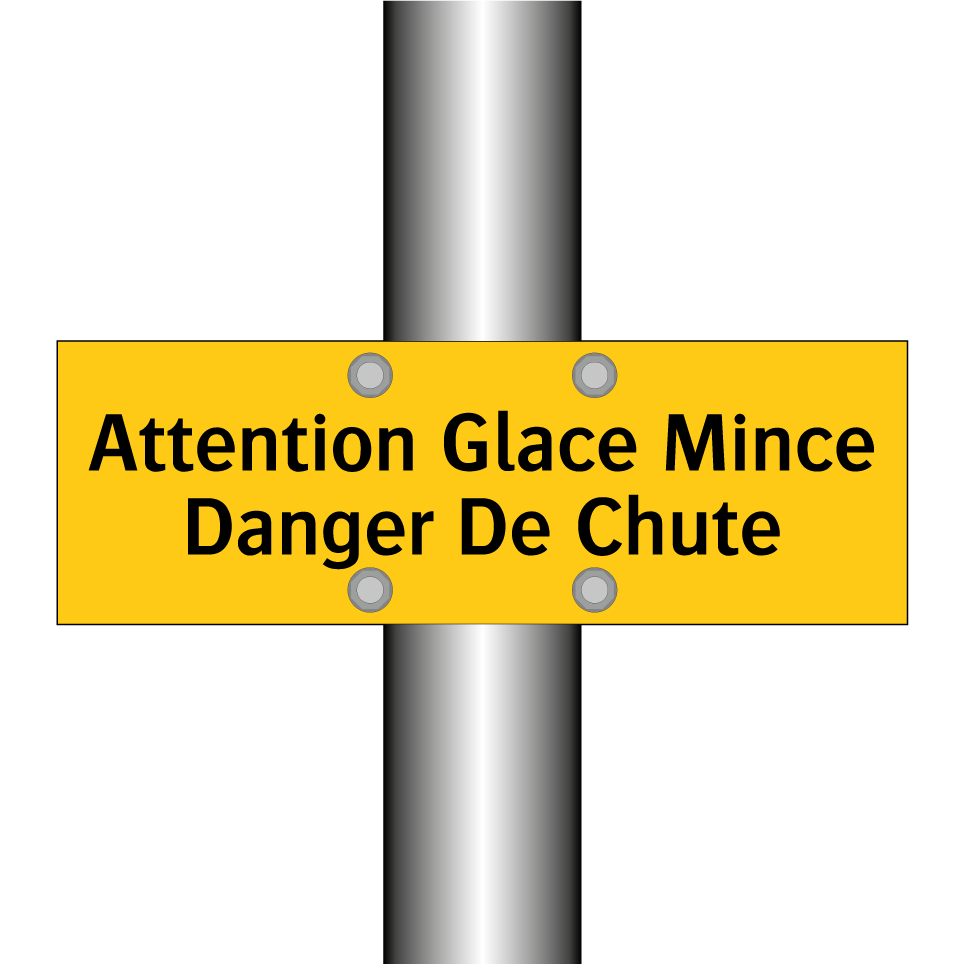 Attention Glace Mince Danger De Chute