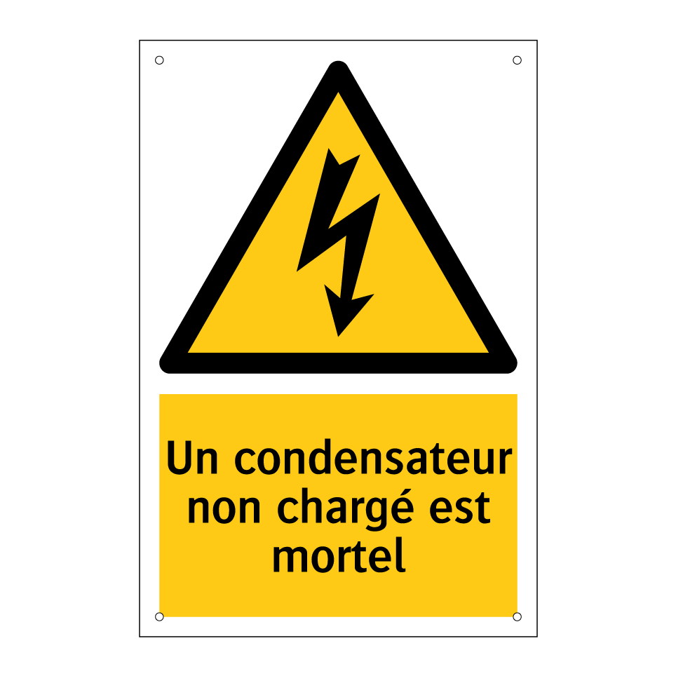 Un condensateur non chargé est mortel