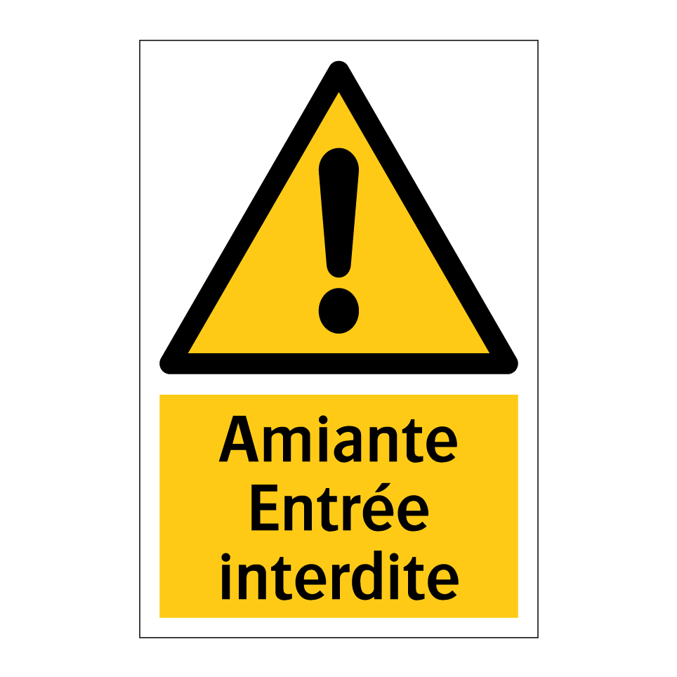 Amiante Entrée interdite