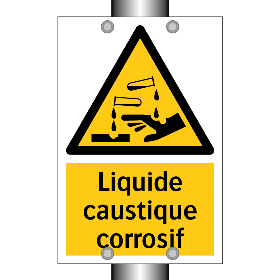 Liquide caustique corrosif