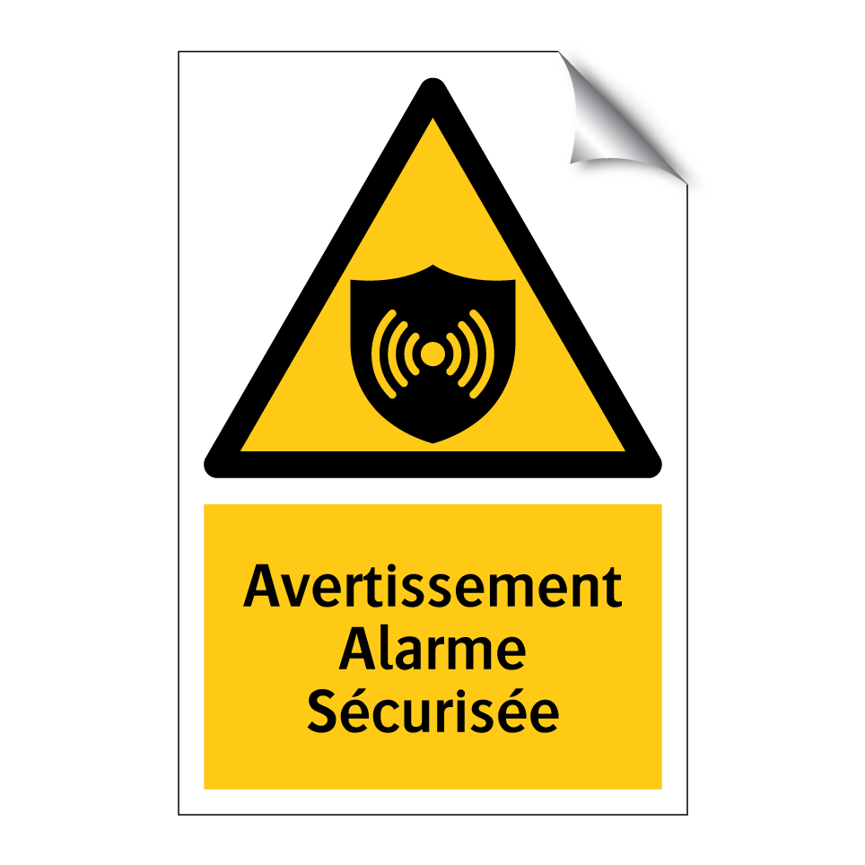 Avertissement Alarme Sécurisée