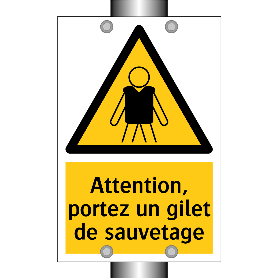 Attention, portez un gilet de sauvetage