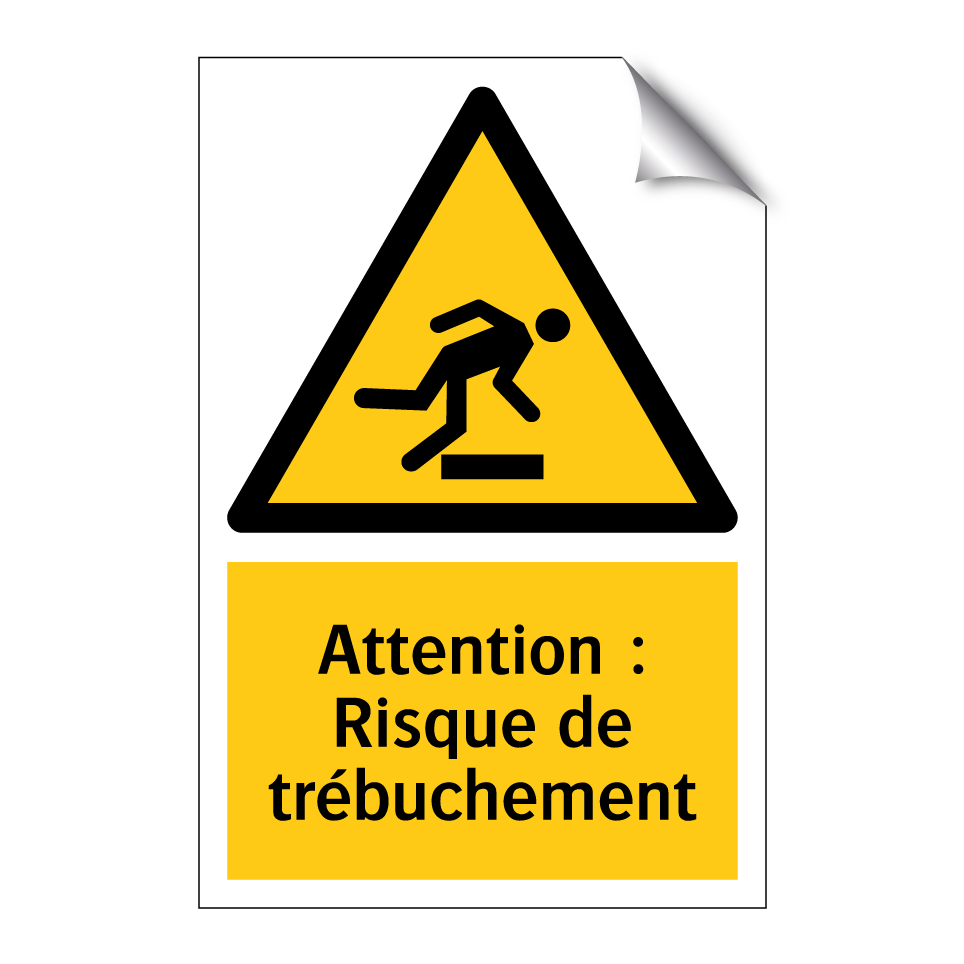 Attention : Risque de trébuchement