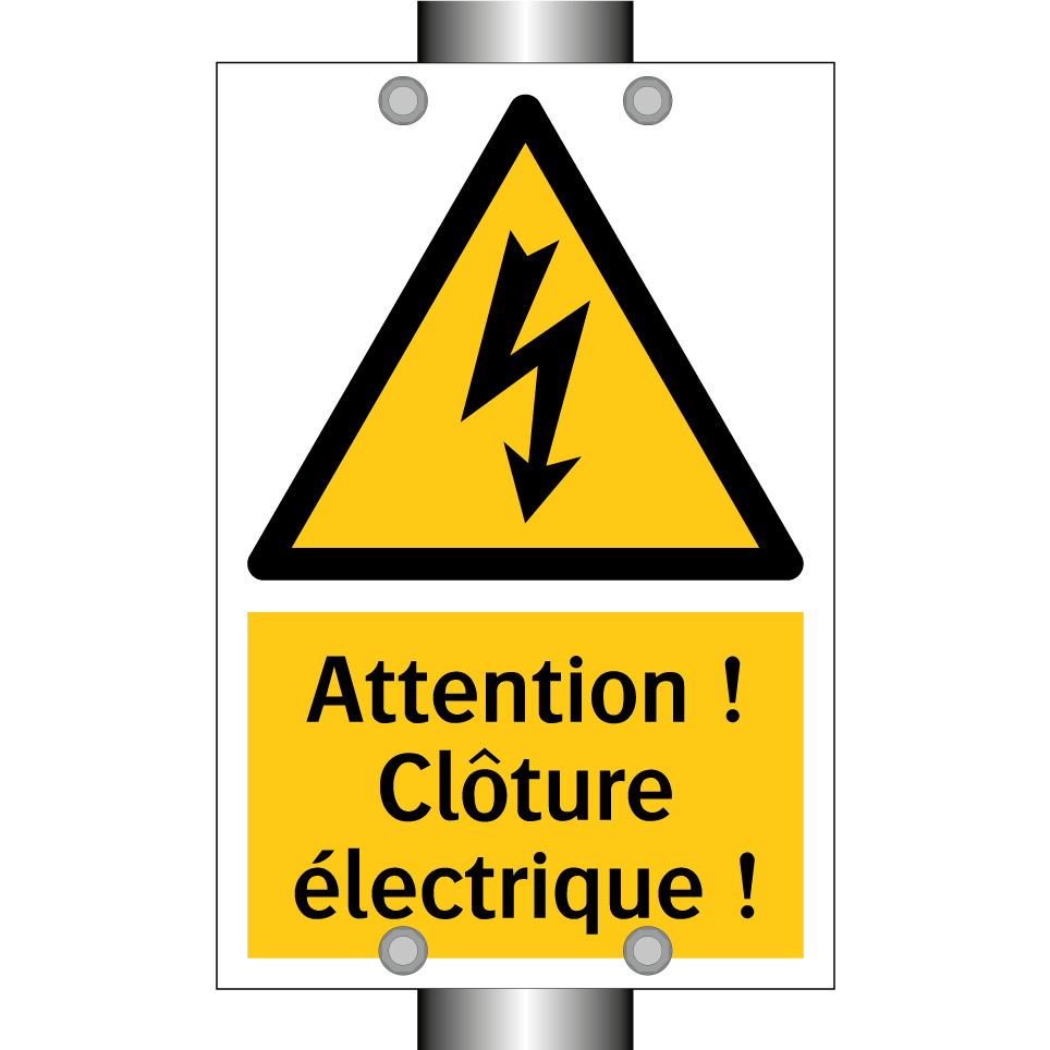 Attention ! Clôture électrique !