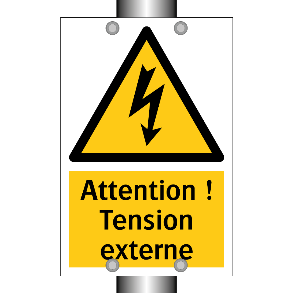 Attention ! Tension externe
