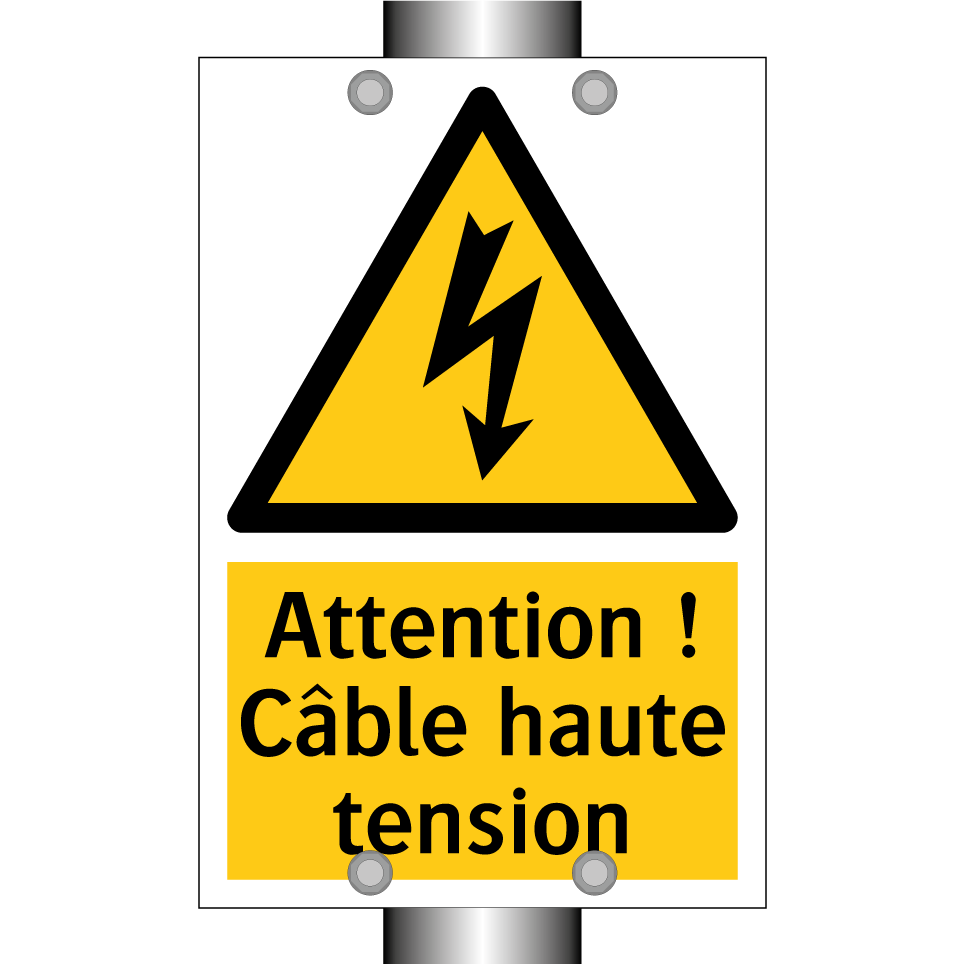 Attention ! Câble haute tension