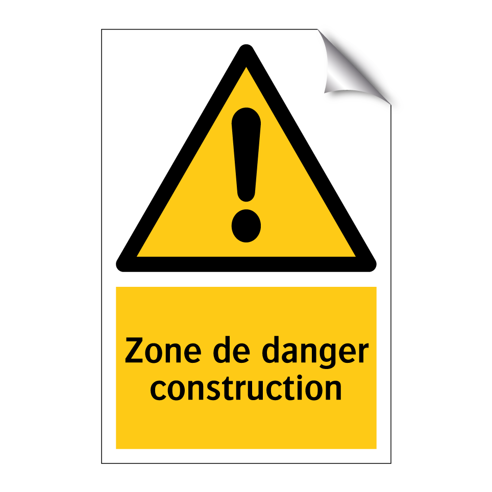 Zone de danger construction