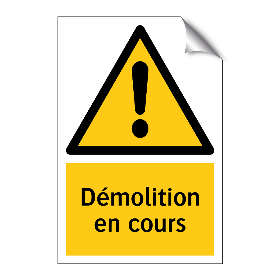 Démolition en cours