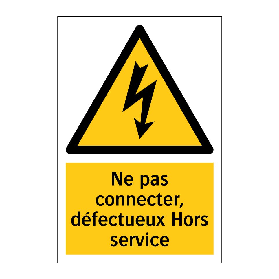 Ne pas connecter, défectueux Hors service