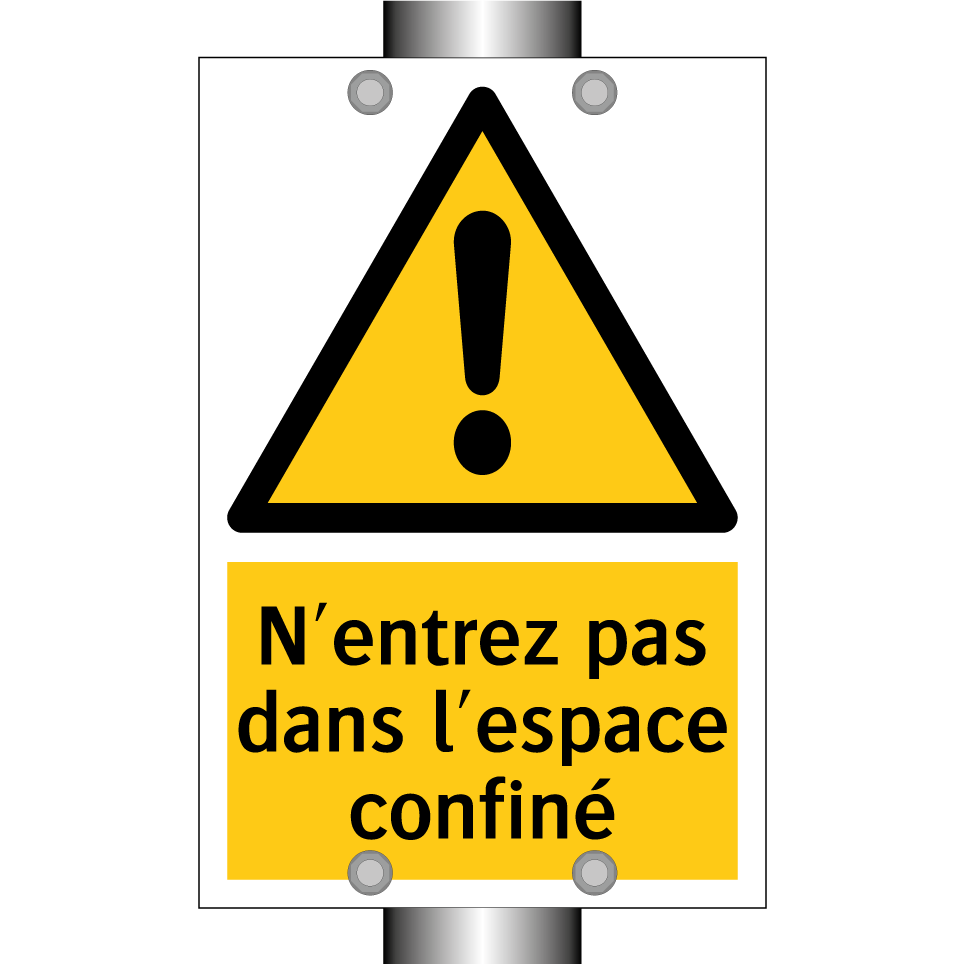 N'entrez pas dans l'espace confiné