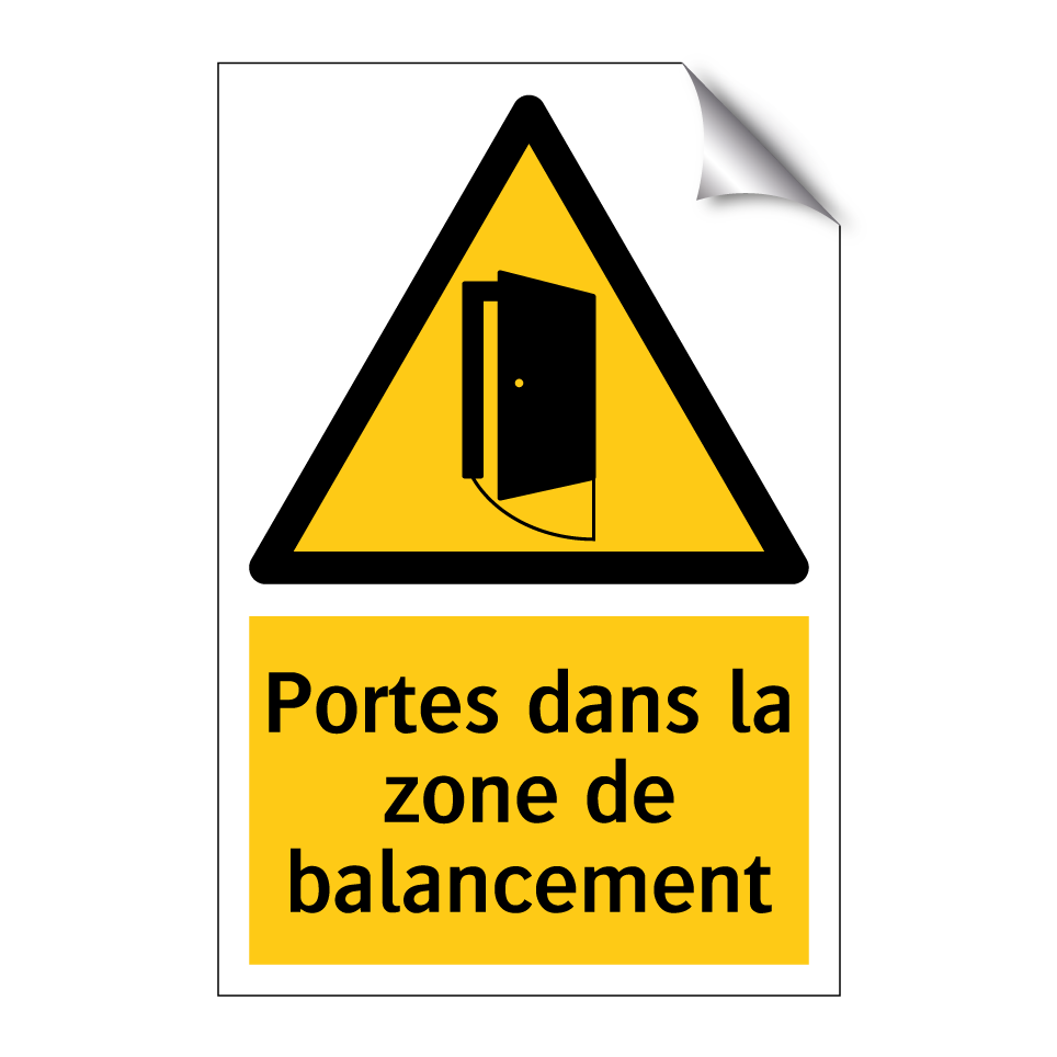 Portes dans la zone de balancement