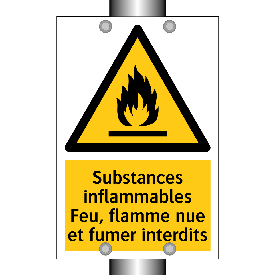 Substances inflammables Feu, flamme nue et fumer interdits