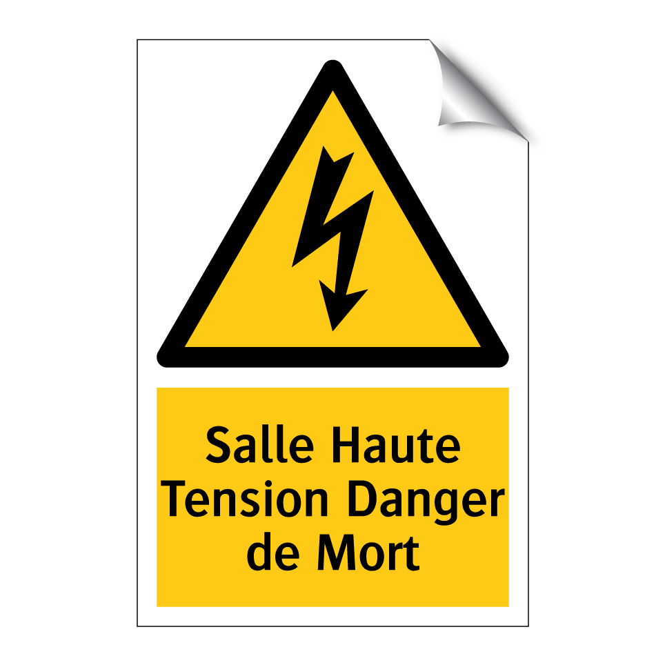 Salle Haute Tension Danger de Mort