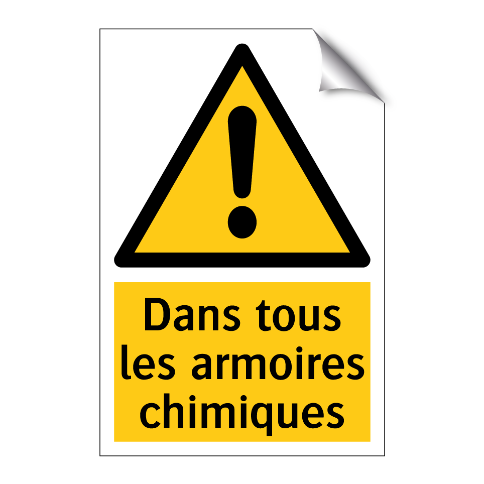 Dans tous les armoires chimiques