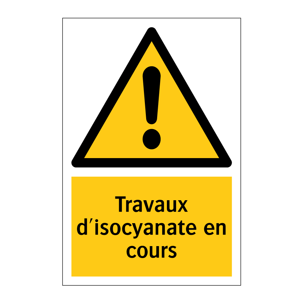 Travaux d'isocyanate en cours