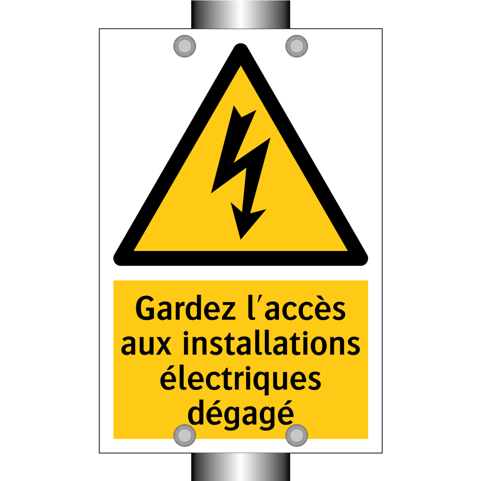 Gardez l'accès aux installations électriques dégagé