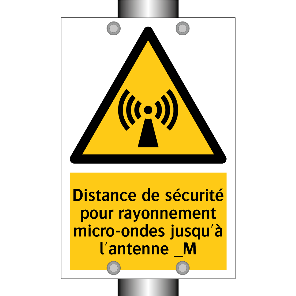 Distance de sécurité pour rayonnement micro-ondes jusqu'à l'antenne _M