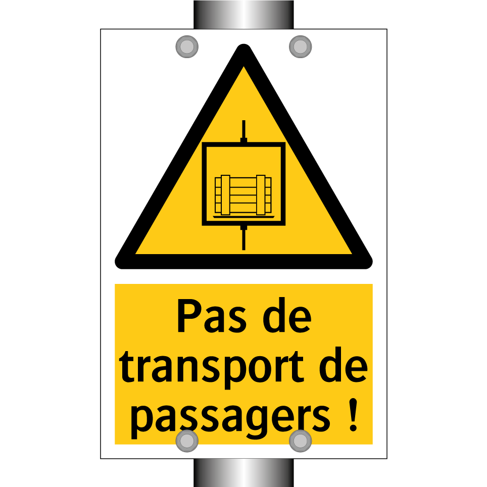 Pas de transport de passagers !