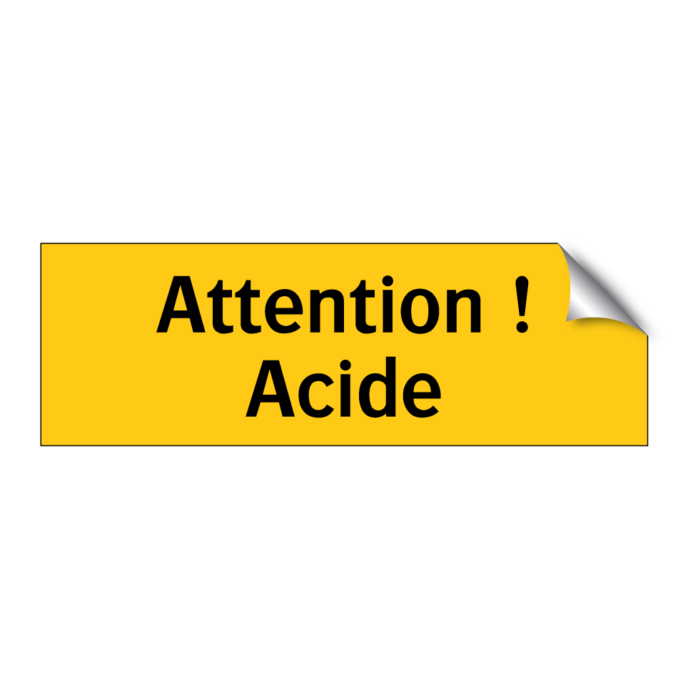 Attention ! Acide