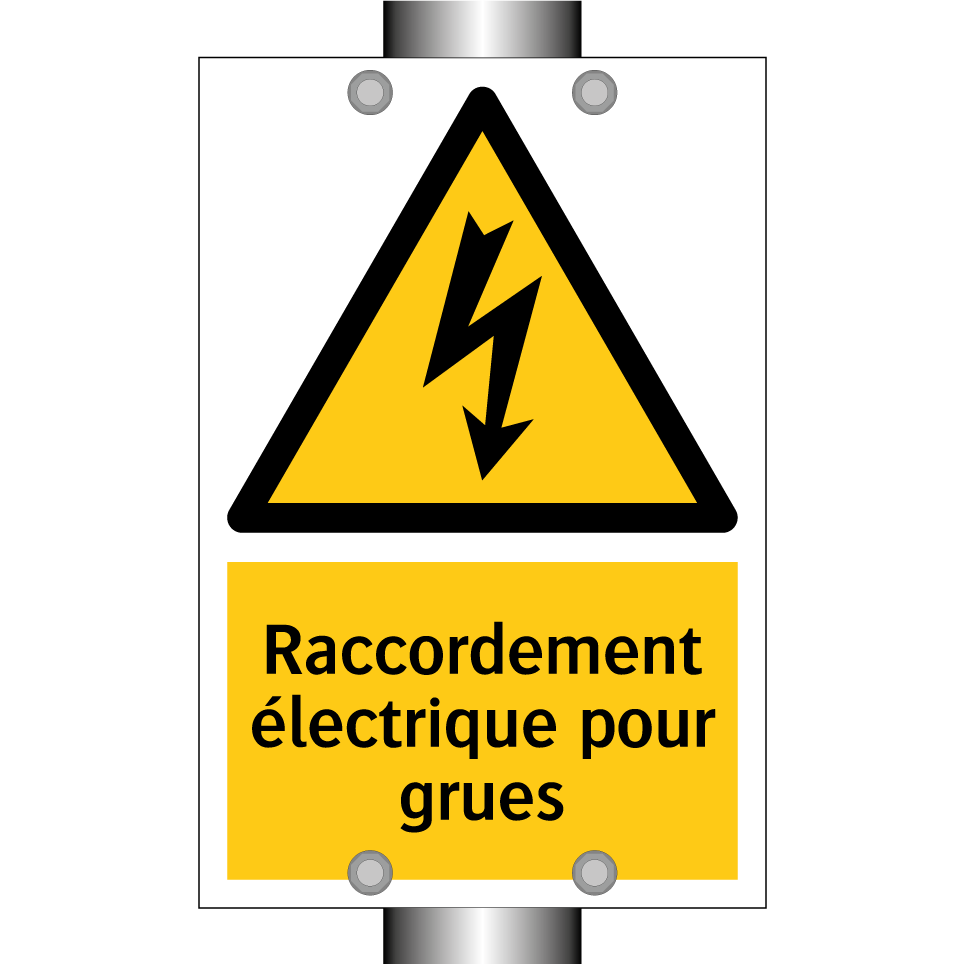 Raccordement électrique pour grues