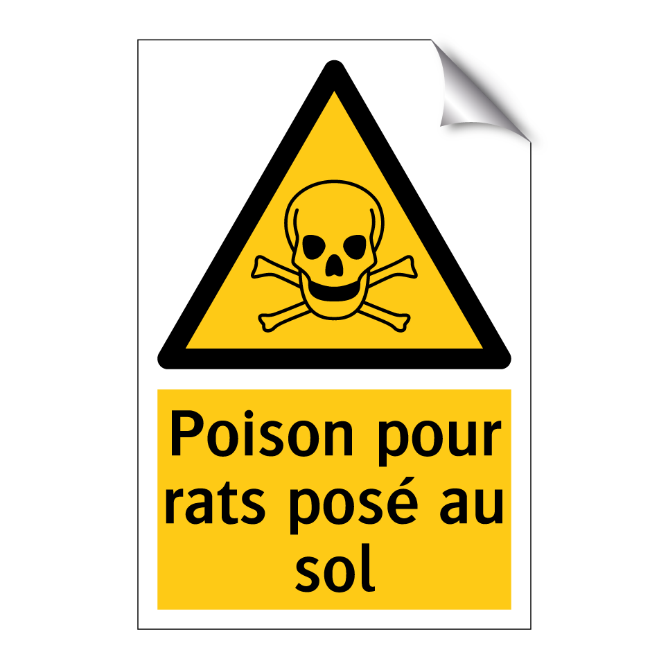 Poison pour rats posé au sol